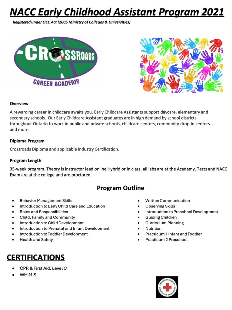 Early Childhood Assistant Program